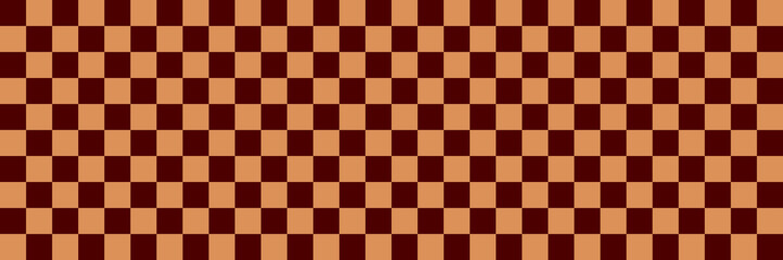 Checkered pattern background. orange and brown. Geometric ethnic pattern seamless. seamless pattern. Design for fabric, curtain, background, carpet, wallpaper, clothing, wrapping, Batik, fabric,Vector