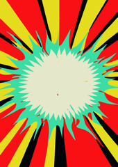 Fototapeta premium Set of backgrounds for the sun text. Set of backgrounds for hippie text, positive art, hippie art, psychedelic art inspired by the 1970s, 1960s. The poster is bright sunny. Solar Art Festival. 