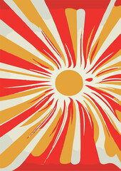 Set of backgrounds for the sun text. Set of backgrounds for hippie text, positive art, hippie art, psychedelic art inspired by the 1970s, 1960s.
The poster is bright sunny. Solar Art Festival. 