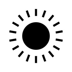 sun icon vector illustration logo