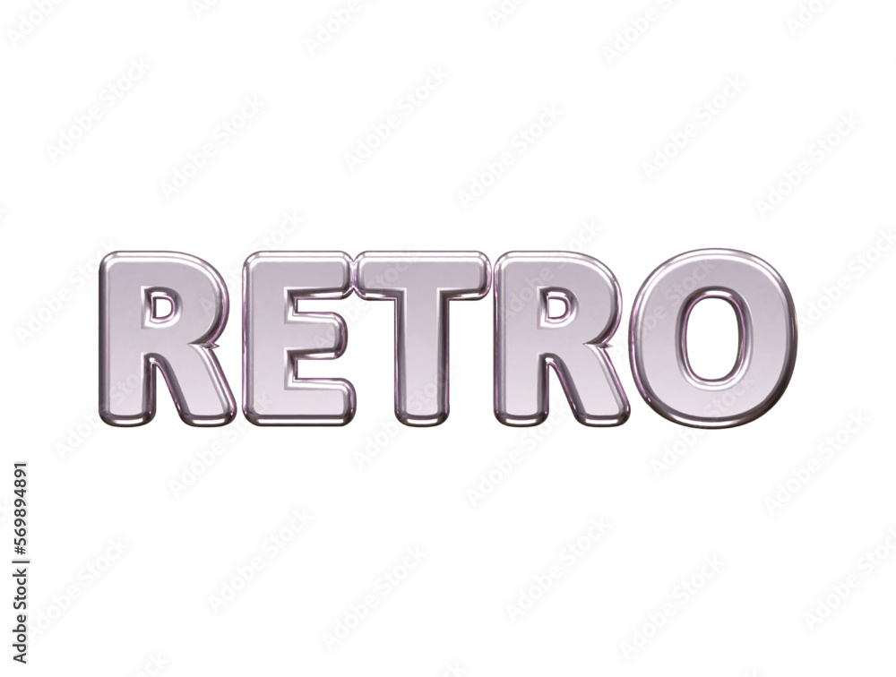 Aufkleber retro text effect vector illustration transparent element