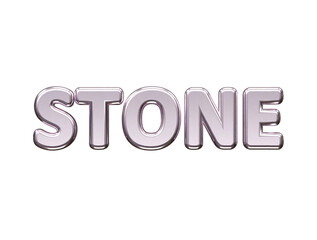 Stone text effect vector illustration transparent element