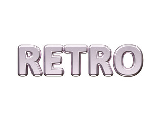 Retro text effect vector illustration transparent element