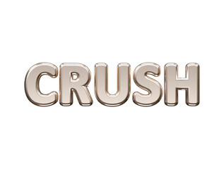 Crush text effect vector element