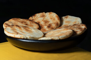 Arepa típica colombiana 