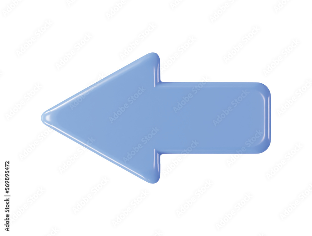 Poster arrow icon 3d rendering vector illustration transparent element