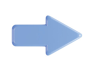 Arrow icon 3d rendering vector illustration transparent element