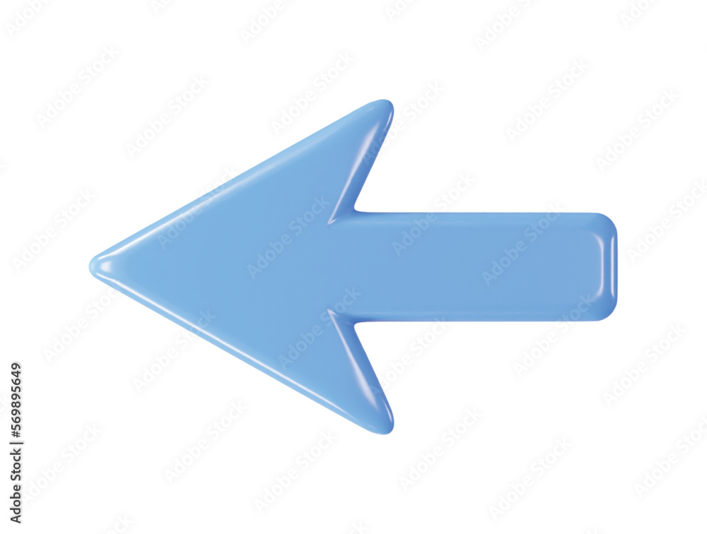 Poster arrow icon 3d rendering vector illustration transparent element
