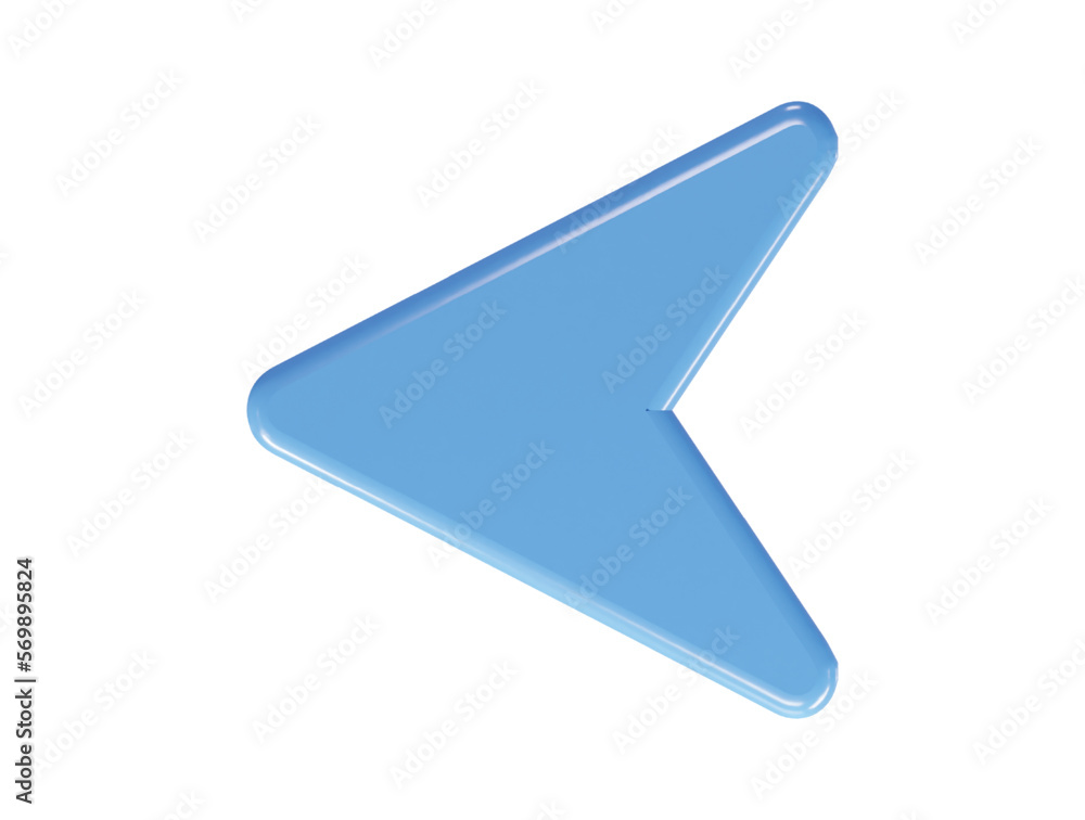 Poster arrow icon 3d rendering vector illustration transparent element