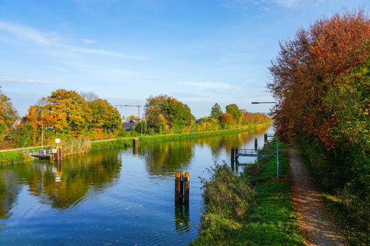 Landscape at the Datteln-Hamm Canal near Hamm.
