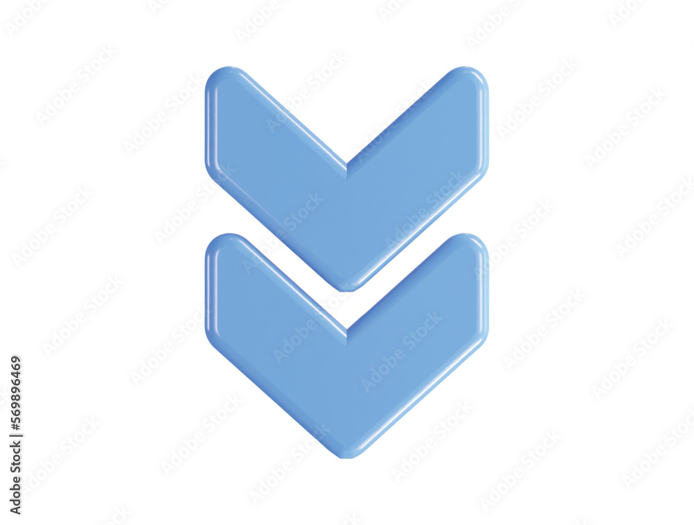 Poster arrow icon 3d rendering vector illustration transparent element