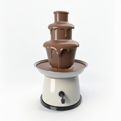 Chocolate fountain. Created using generative AI and image-editing software.