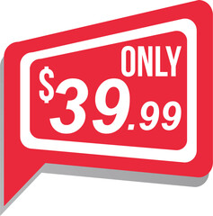  $39.99 price tag thirty nine nine nine.
