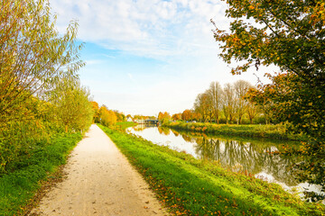 Landscape at the Datteln-Hamm Canal near Hamm.

