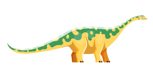 Cartoon Opisthocoelicaudia dinosaur character