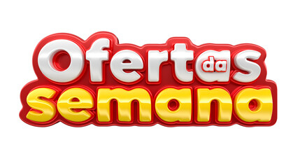 deals of the week in brazil render 3d template design in portuguese