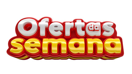 deals of the week in brazil render 3d template design in portuguese
