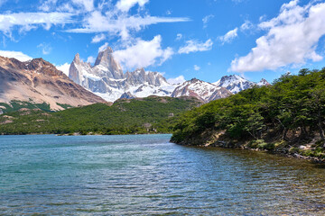 view of fitz roy in patagonia, argentina