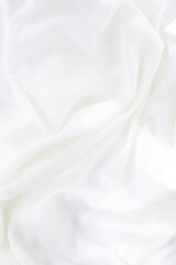 Fototapeta na wymiar white silk fabric, textile background