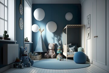 Children's room. Generative AI