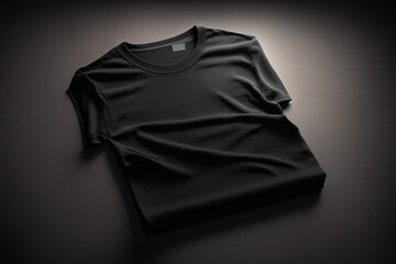 black t-shirt