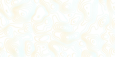 Abstract Topographic map background with wave line. gradient multicolor wave curve lines banner background design. Vector illustration. Line topography map contour background.
