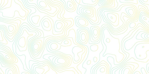 Abstract Topographic map background with wave line. gradient multicolor wave curve lines banner background design. Vector illustration. Line topography map contour background.