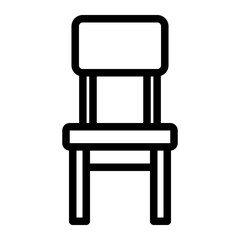 chair line icon