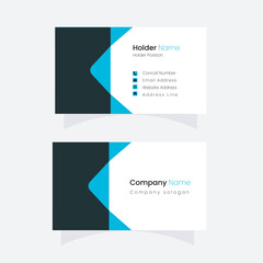 Naklejka premium Double-sided creative business card template