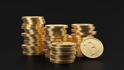 Bitcoin crypto currency concept background