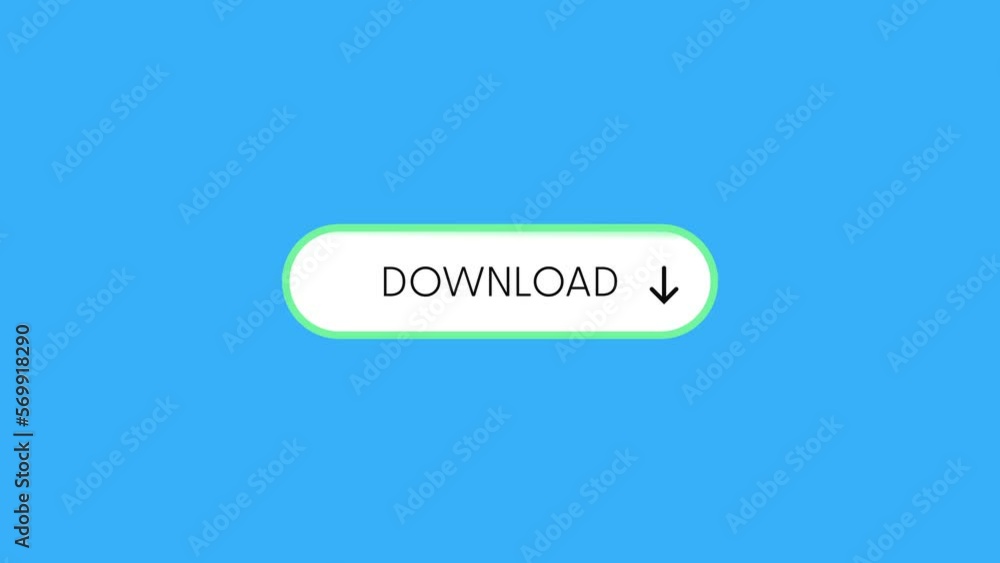 Poster Download web interface button. Label tag animation.
