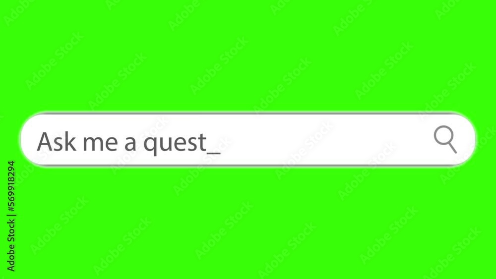 Aufkleber Typing ask me question search as keyword in search bar in search engine. Health care, social issue and news concept b-roll footage. People search ask me question.