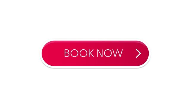 Book now web interface button. Label tag animation.