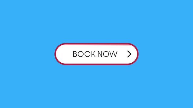 Book now web interface button. Label tag animation.