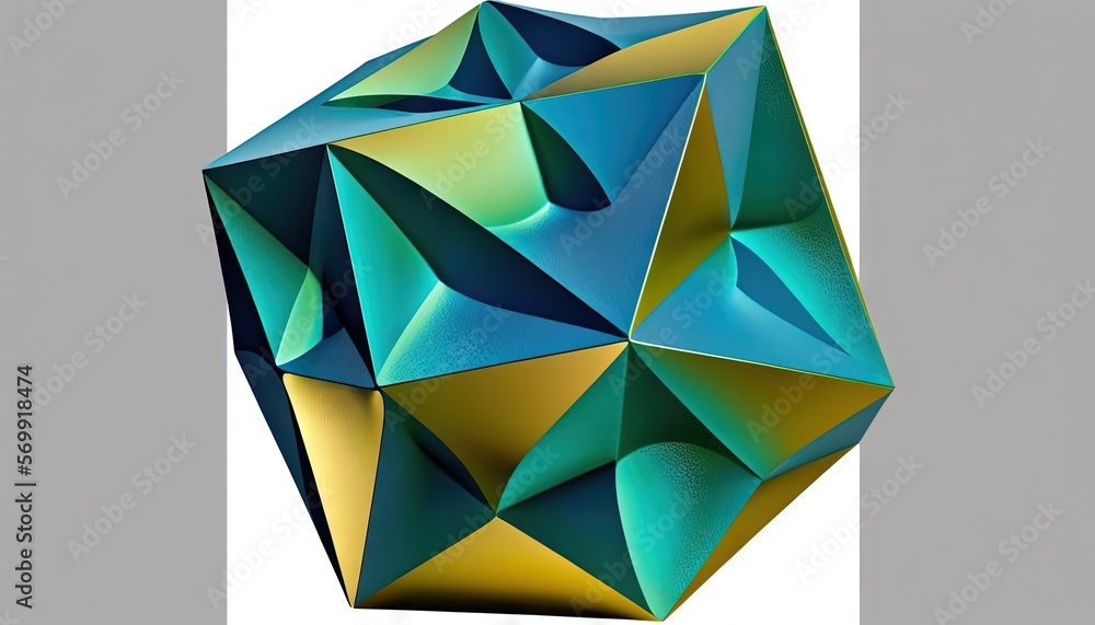 Poster a very large colorful object with a white back ground and a white back ground with a gray back groun