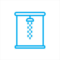 shower icon, vector, illustration, symbol