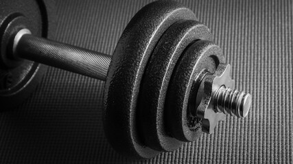 Fitness Sport Background eith dumbbells