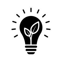 Green energy icon. sign for mobile concept and web design. vector illustration