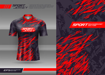 Sports t-shirt jersey abstract texture design for sublimation, football, racing, gaming, motocross, cycling