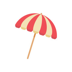 colorful beach umbrellas For protection from summer beach heat.