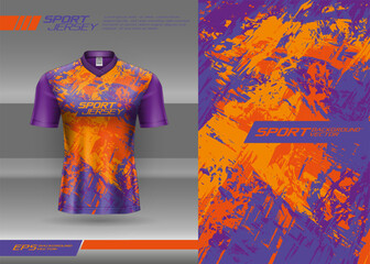 Sports t-shirt jersey abstract texture design for sublimation, football, racing, gaming, motocross, cycling