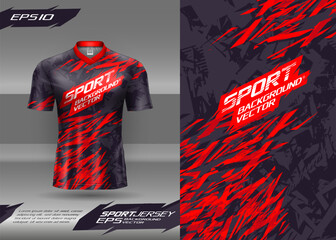 Sports t-shirt jersey abstract texture design for sublimation, football, racing, gaming, motocross, cycling