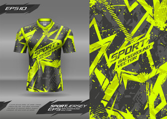 Sports t-shirt jersey abstract texture design for sublimation, football, racing, gaming, motocross, cycling