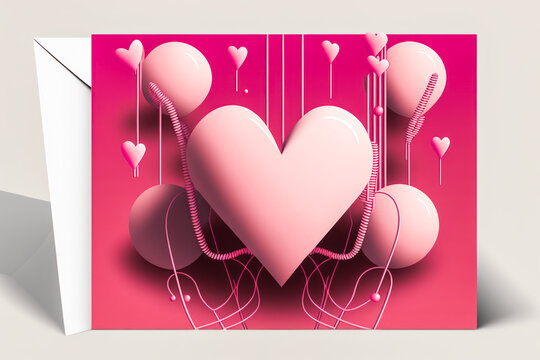 wedding, greeting, card, romance, romantic, vulva, heart, love, valentine, valentines day, Ovaries, celebration, illustration, art, drawn, painting, card, art, illustration, paper, baloon, electric,