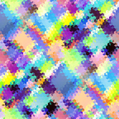 Fototapeta na wymiar Geometric seamless pattern of a cubes in low poly style.