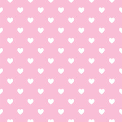 Seamless hearts pattern - vector texture