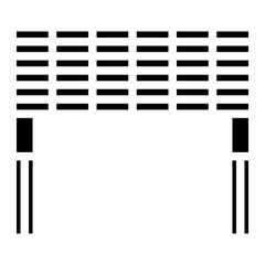 volleyball net glyph 