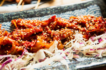  Korean spicy stir fried pork 