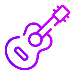 guitar gradient icon