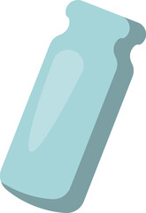 Glass jar flat icon Trash sorting and utilization